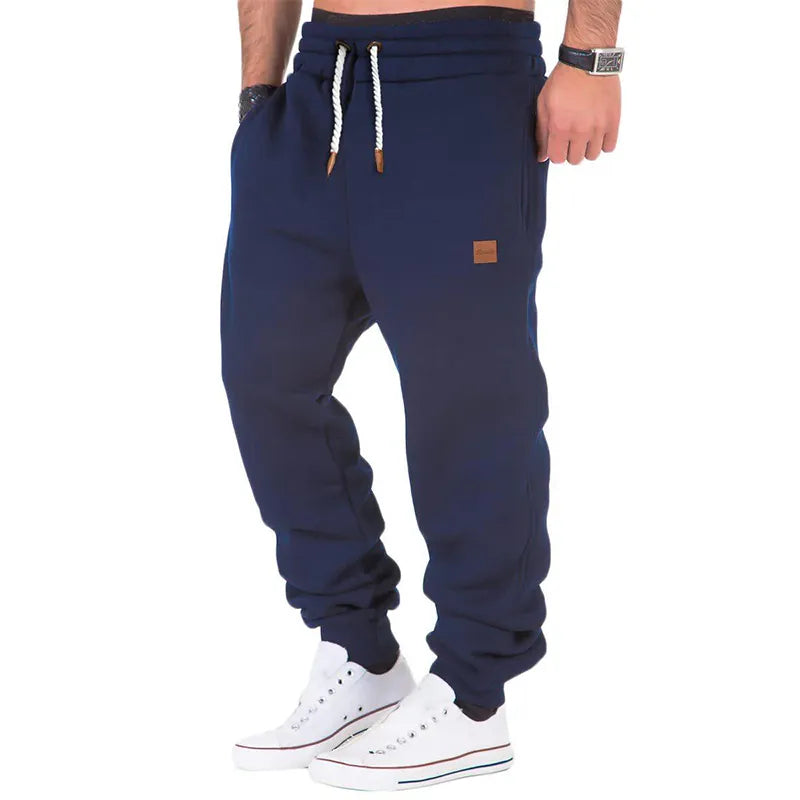 Jogginghose für Herren | Kordelzug | Baggy | Jogginghose | Jogginghose für Herren-Marineblau-S-Chaps Herrenmode