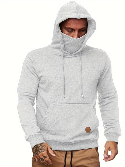 Herren Kapuzenpullover mit Gesichtsmaske und Tasche - Eveloria