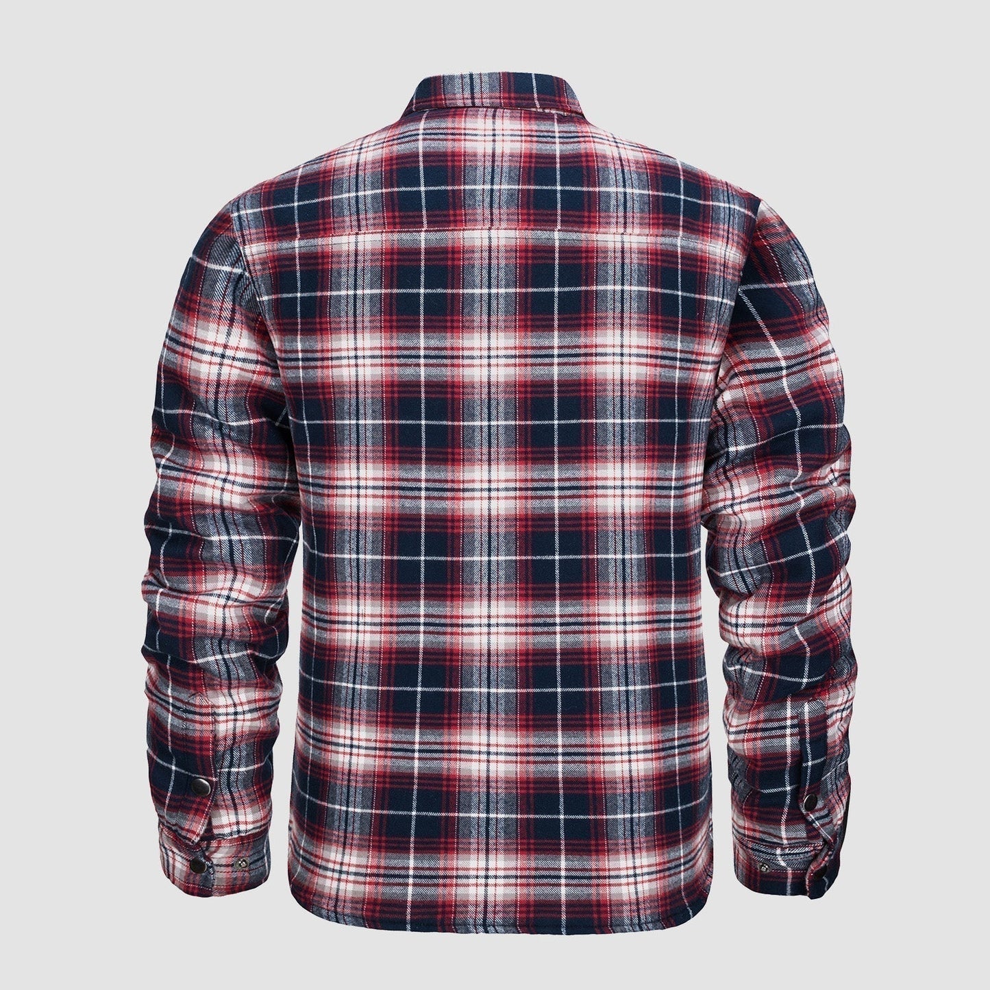 Karierte Jacke | Knopfleiste | Gestepptes Futter | Karierte Jacke | Herrenbekleidung-Chaps Herrenmode