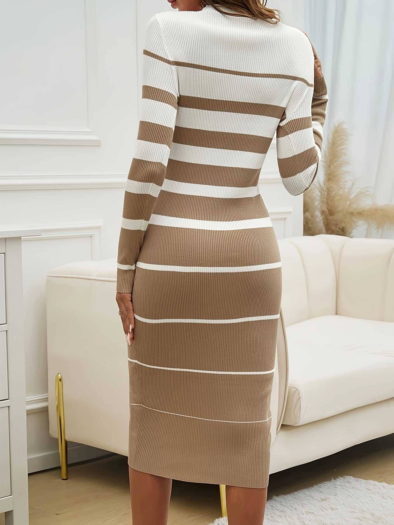 Eveloria Damen Strickkleid Trendig