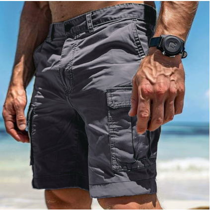 Herren Outdoor Cargo Shorts mit Taschen Beige - Eveloria