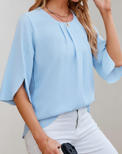 Damen Bluse Bequem Locker Sitzend