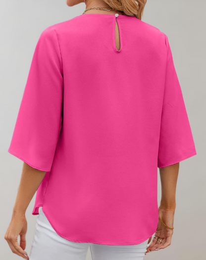 Damen Bluse Bequem Locker Sitzend