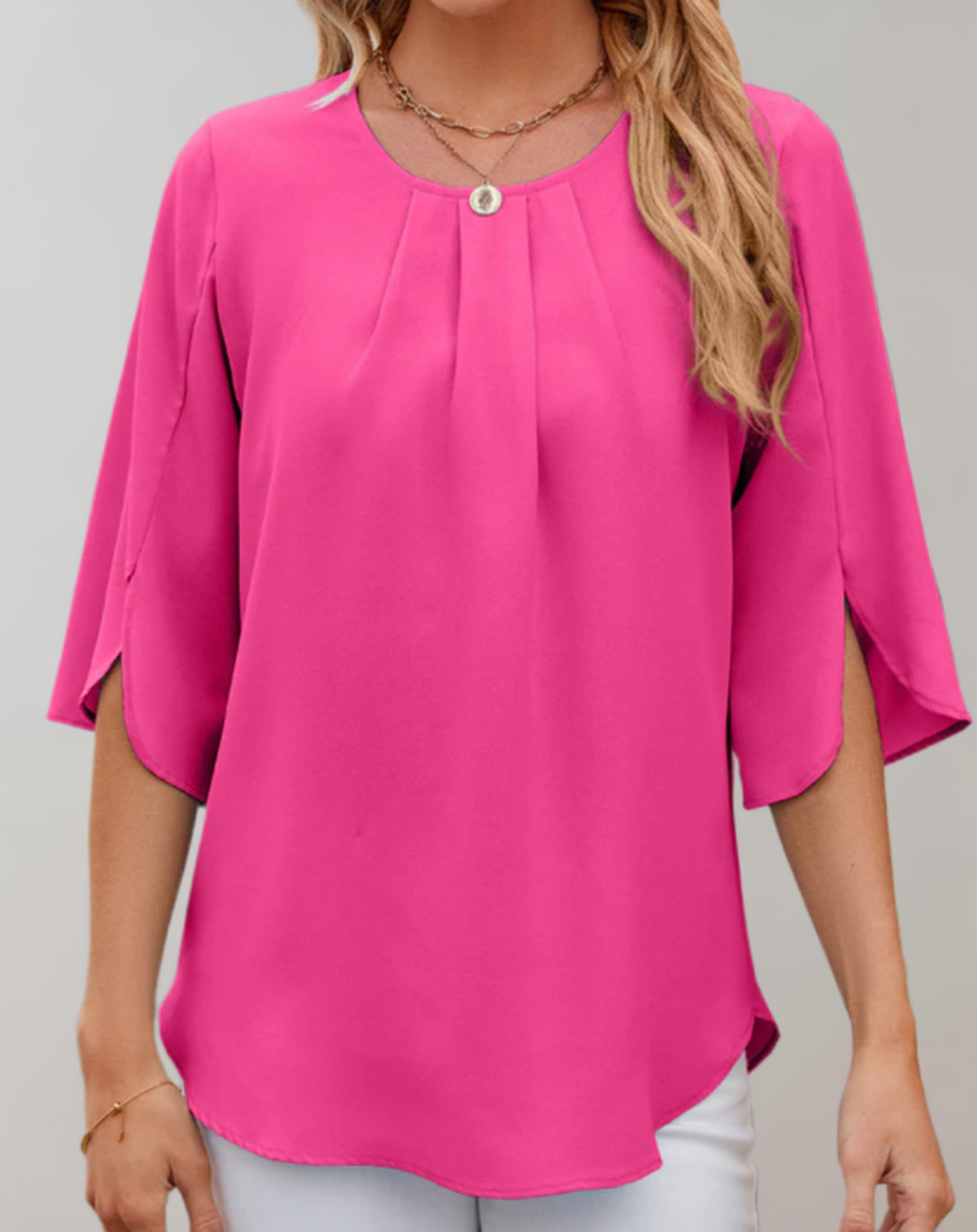 Damen Bluse Bequem Locker Sitzend