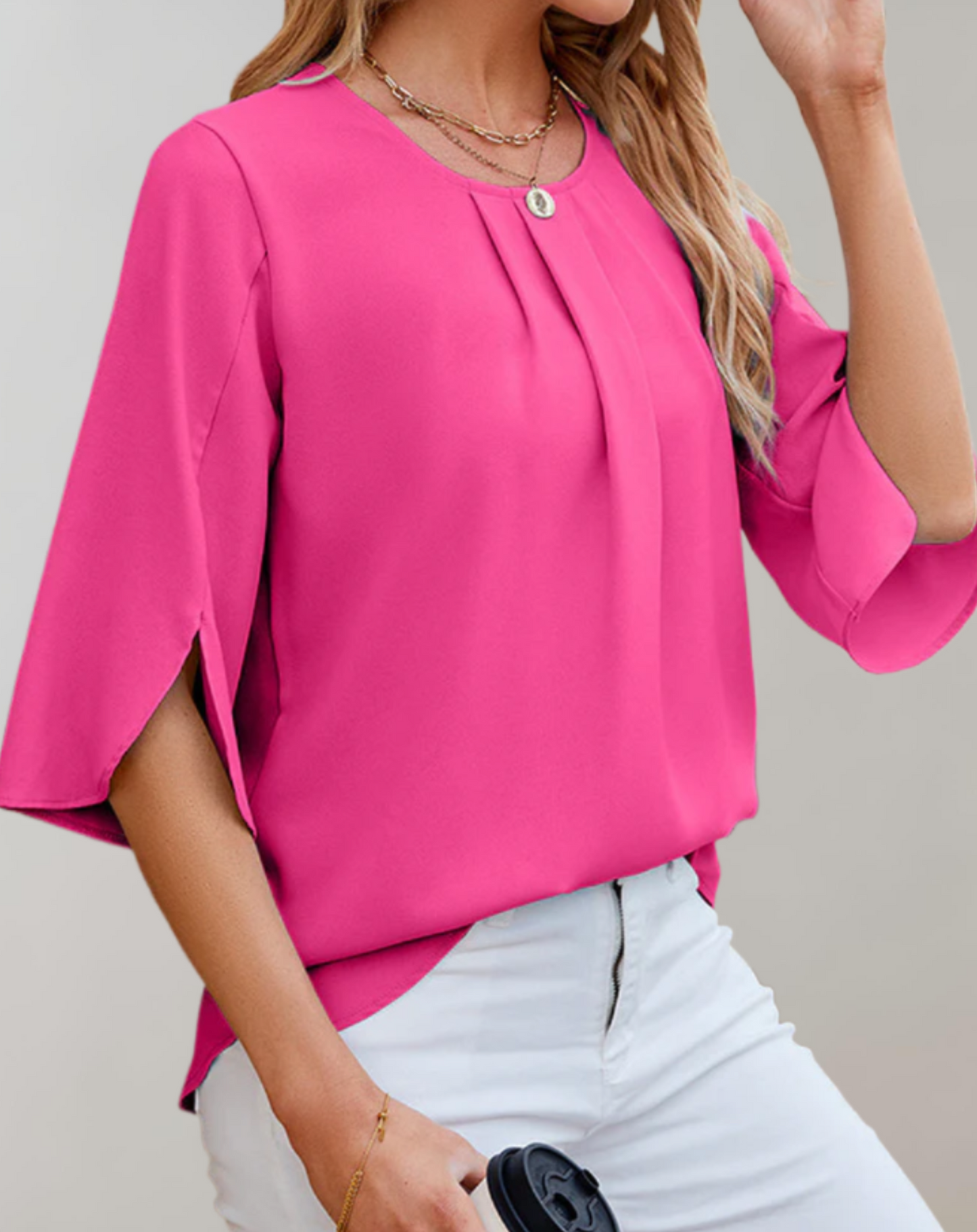 Damen Bluse Bequem Locker Sitzend