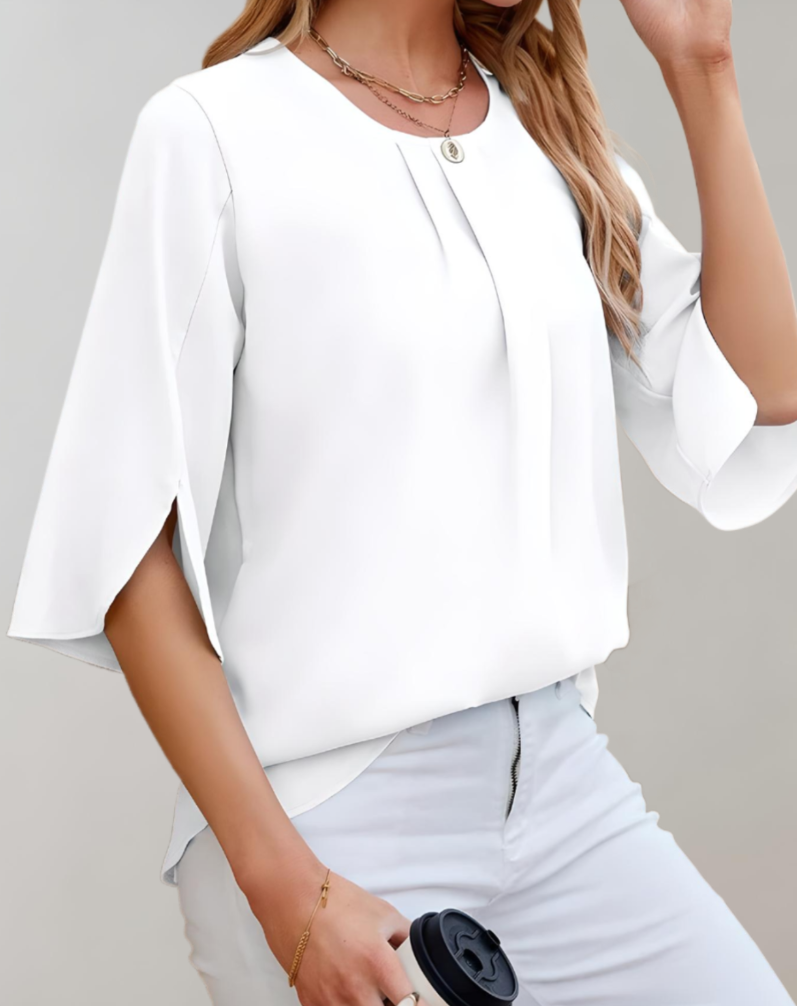 Damen Bluse Bequem Locker Sitzend - Eveloria