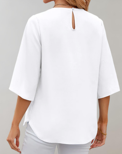 Damen Bluse Bequem Locker Sitzend