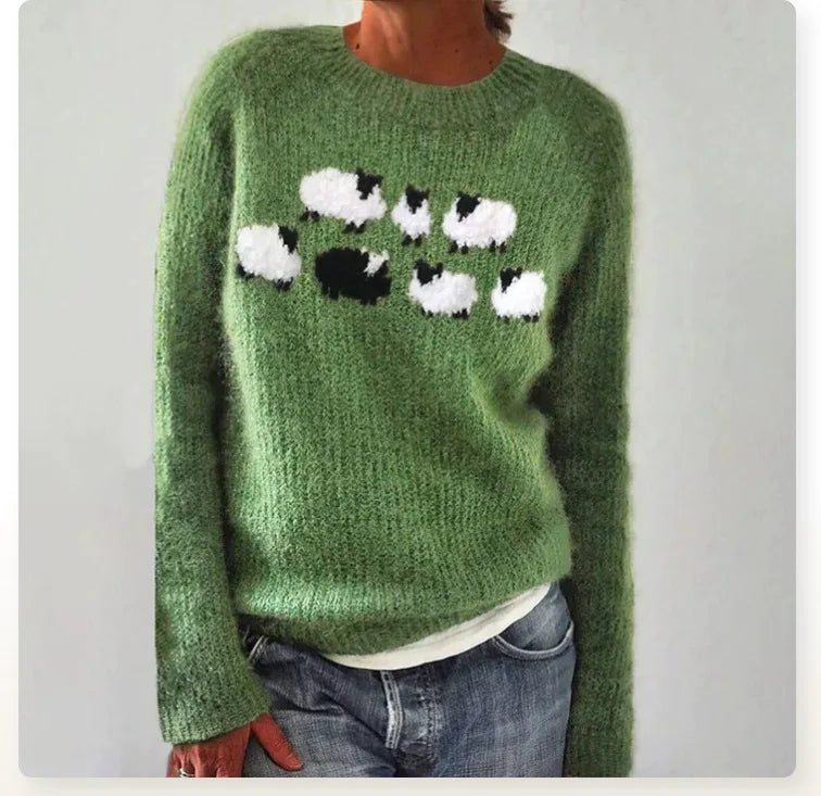 Eveloria Damen Klassischer Pullover
