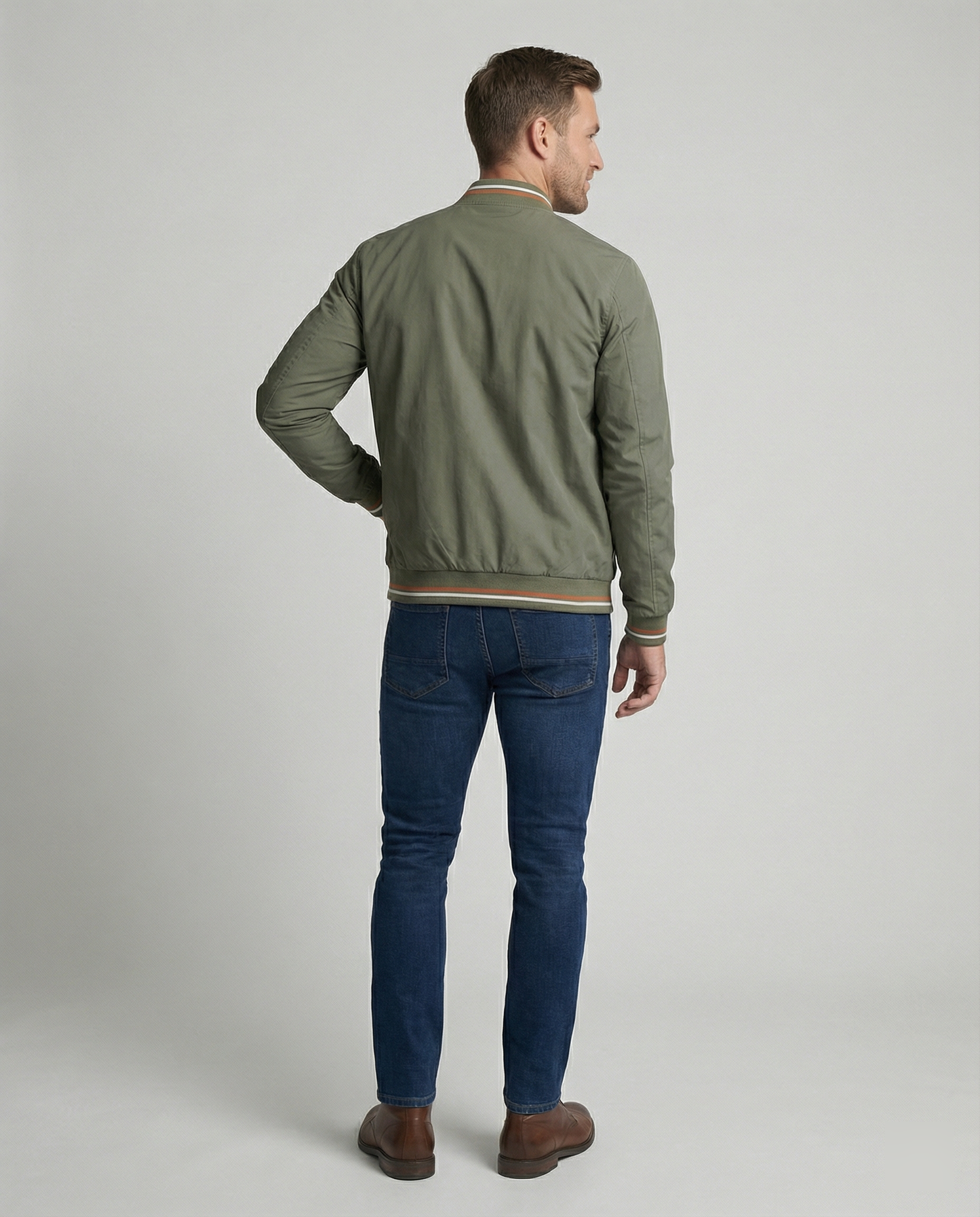 Herren Übergangsjacke Langarm Schlanke Passform