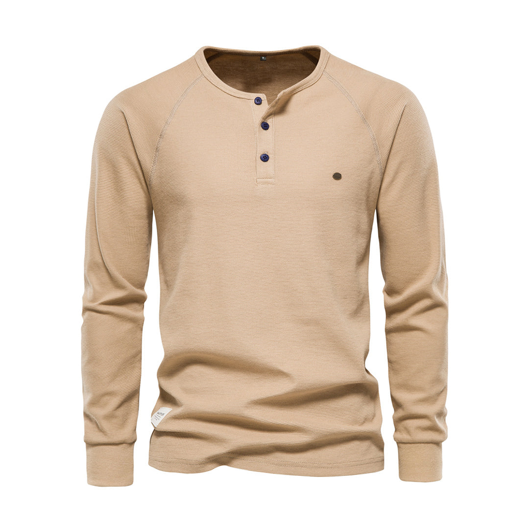 Herren Langarmshirt Atmungsaktives Jersey Weiß - Eveloria