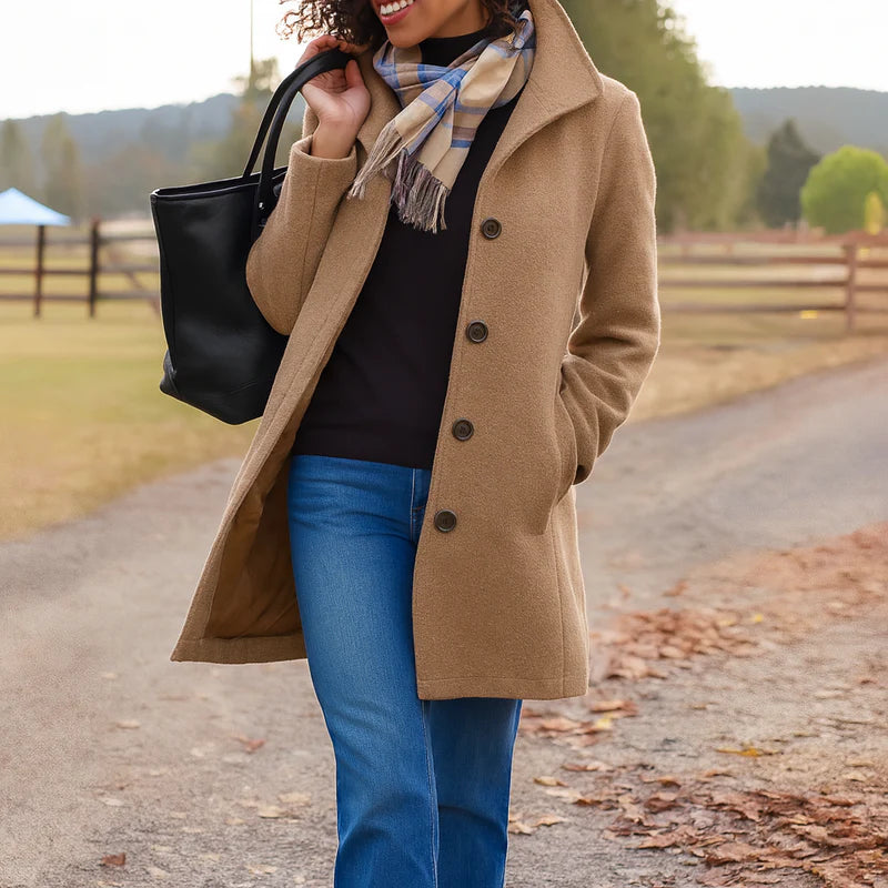 Eveloria Damen Klassische Knopfjacke