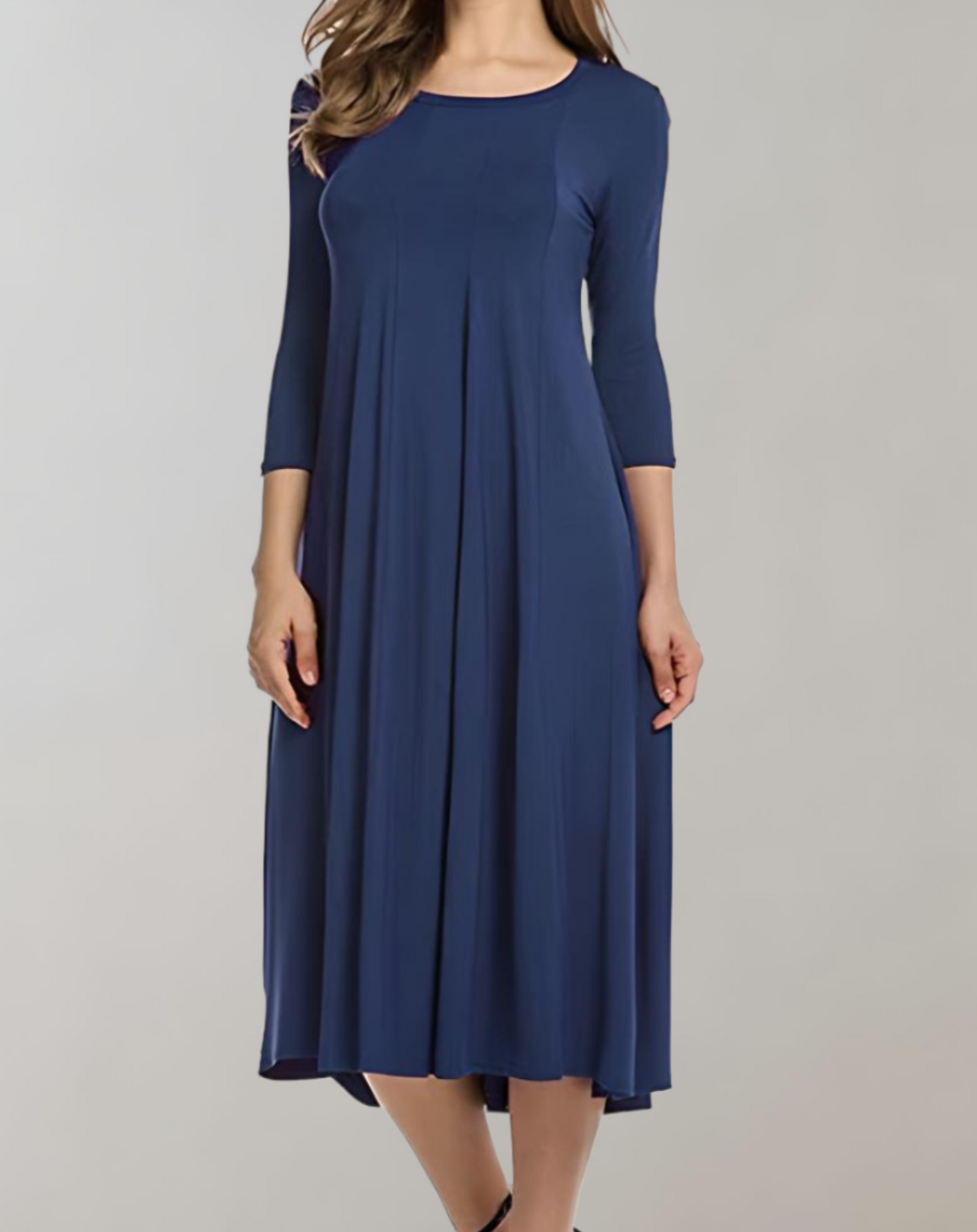 Eveloria Damen Swingkleid 3/4 Ärmel