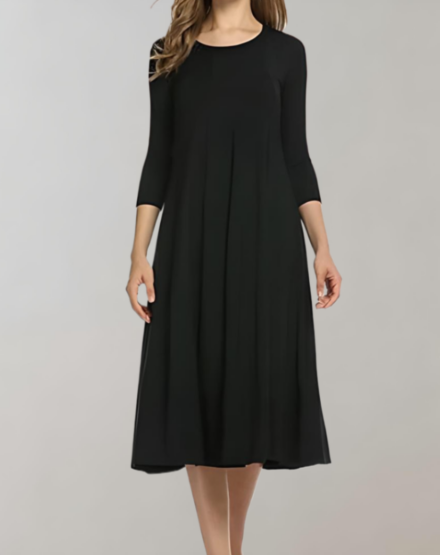 Eveloria Damen Swingkleid 3/4 Ärmel