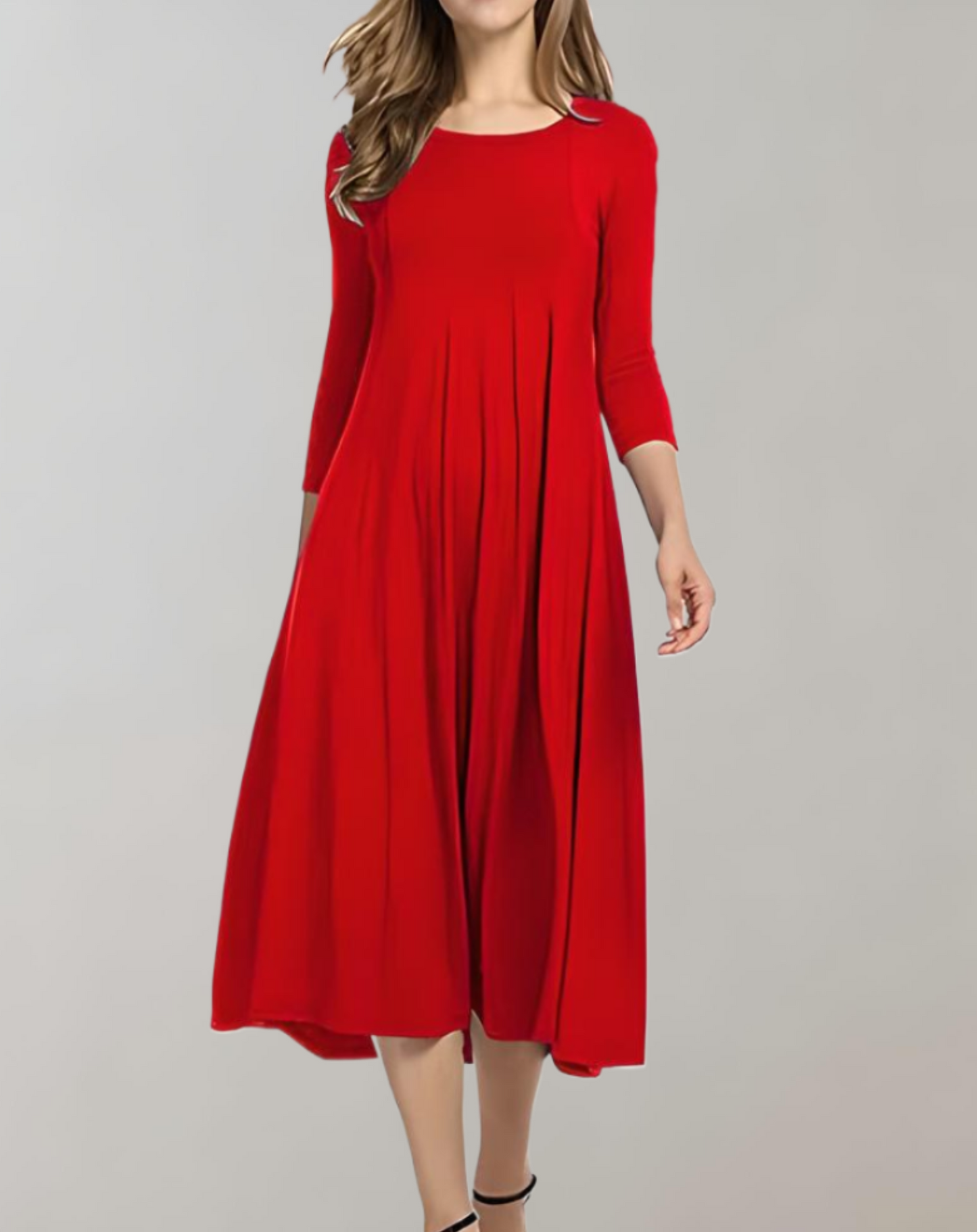 Eveloria Damen Swingkleid 3/4 Ärmel