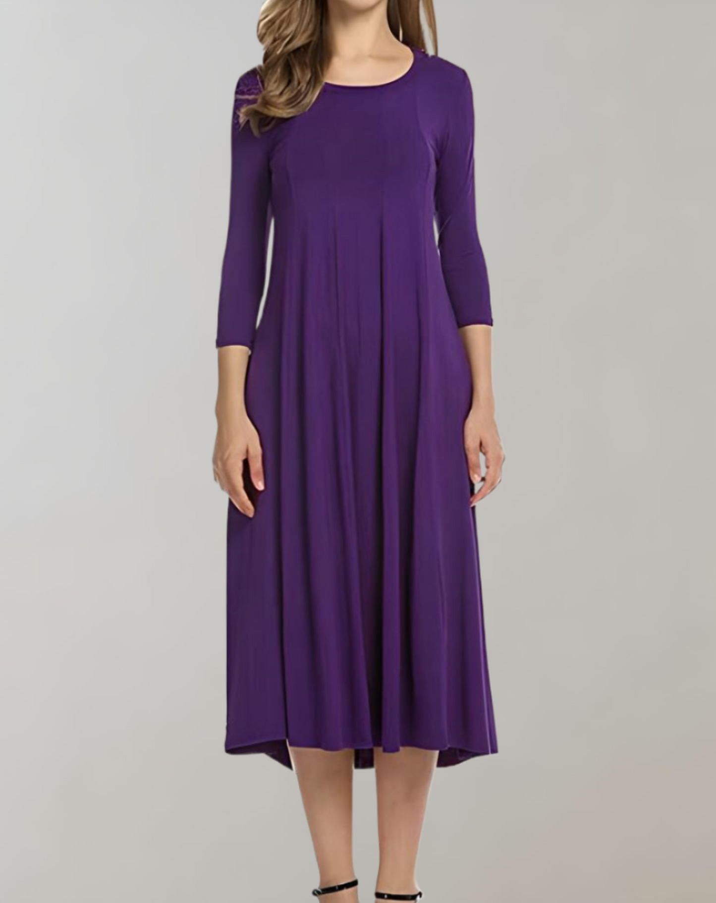 Eveloria Damen Swingkleid 3/4 Ärmel