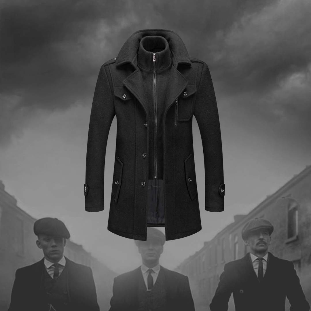 Herren Wollmantel Klassisch Warm