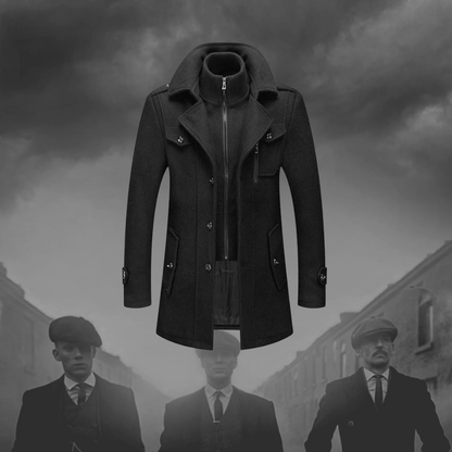 Herren Wollmantel Klassisch Warm
