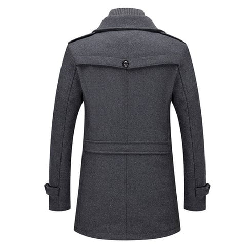 Herren Wollmantel Klassisch Warm