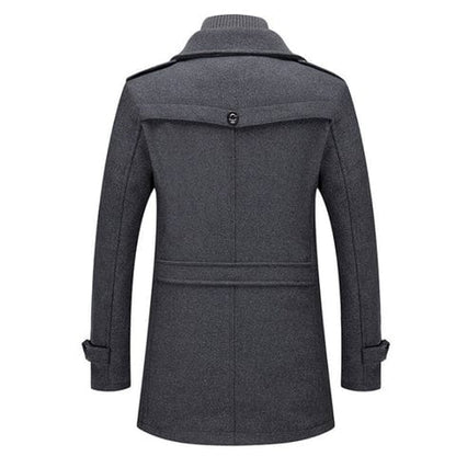 Herren Wollmantel Klassisch Warm