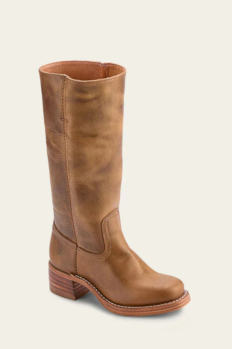 Damen Kniehohe Stiefel Elegantes Leder