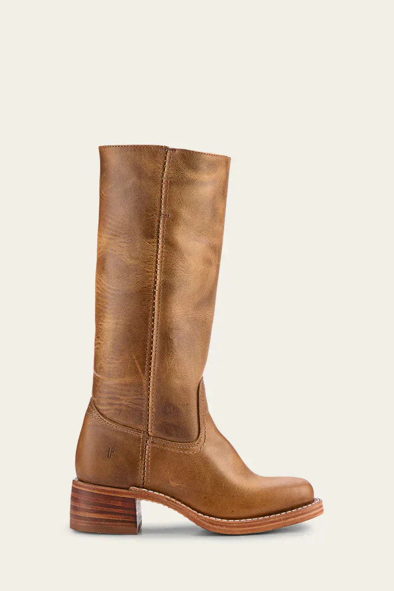 Damen Kniehohe Stiefel Elegantes Leder