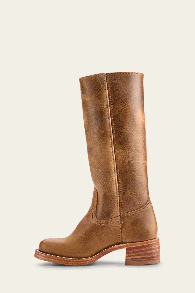 Damen Kniehohe Stiefel Elegantes Leder