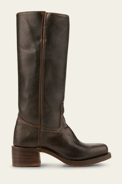 Damen Kniehohe Stiefel Elegantes Leder
