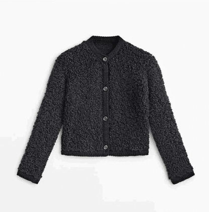 Damen Teddy-Overshirt Warme Übergangsjacke