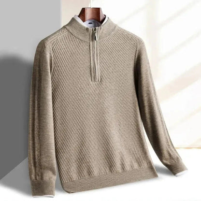 Eveloria Herren Strickpullover Gerippt Leicht Regulär