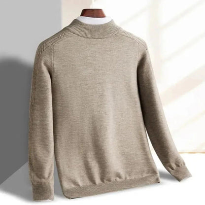 Eveloria Herren Strickpullover Gerippt Leicht Regulär - Eveloria