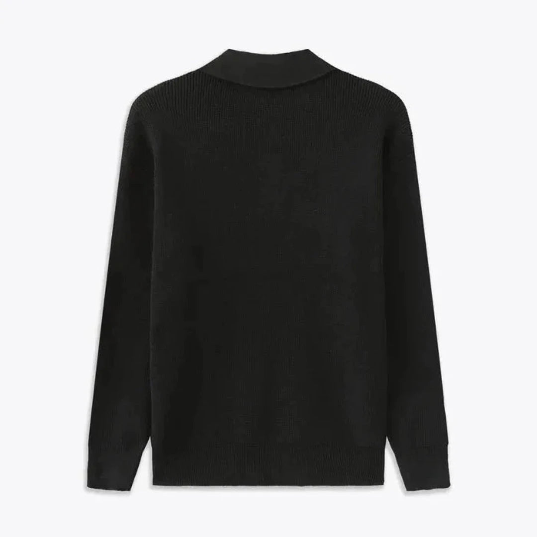 Eveloria Herren Strickpullover Rippenstruktur Normaler Schnitt