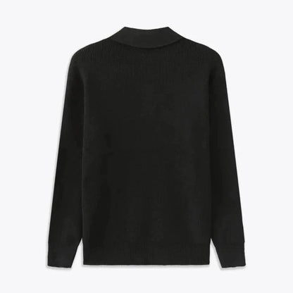 Eveloria Herren Strickpullover Rippenstruktur Normaler Schnitt