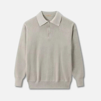 Eveloria Herren Strickpullover Rippenstruktur Normaler Schnitt
