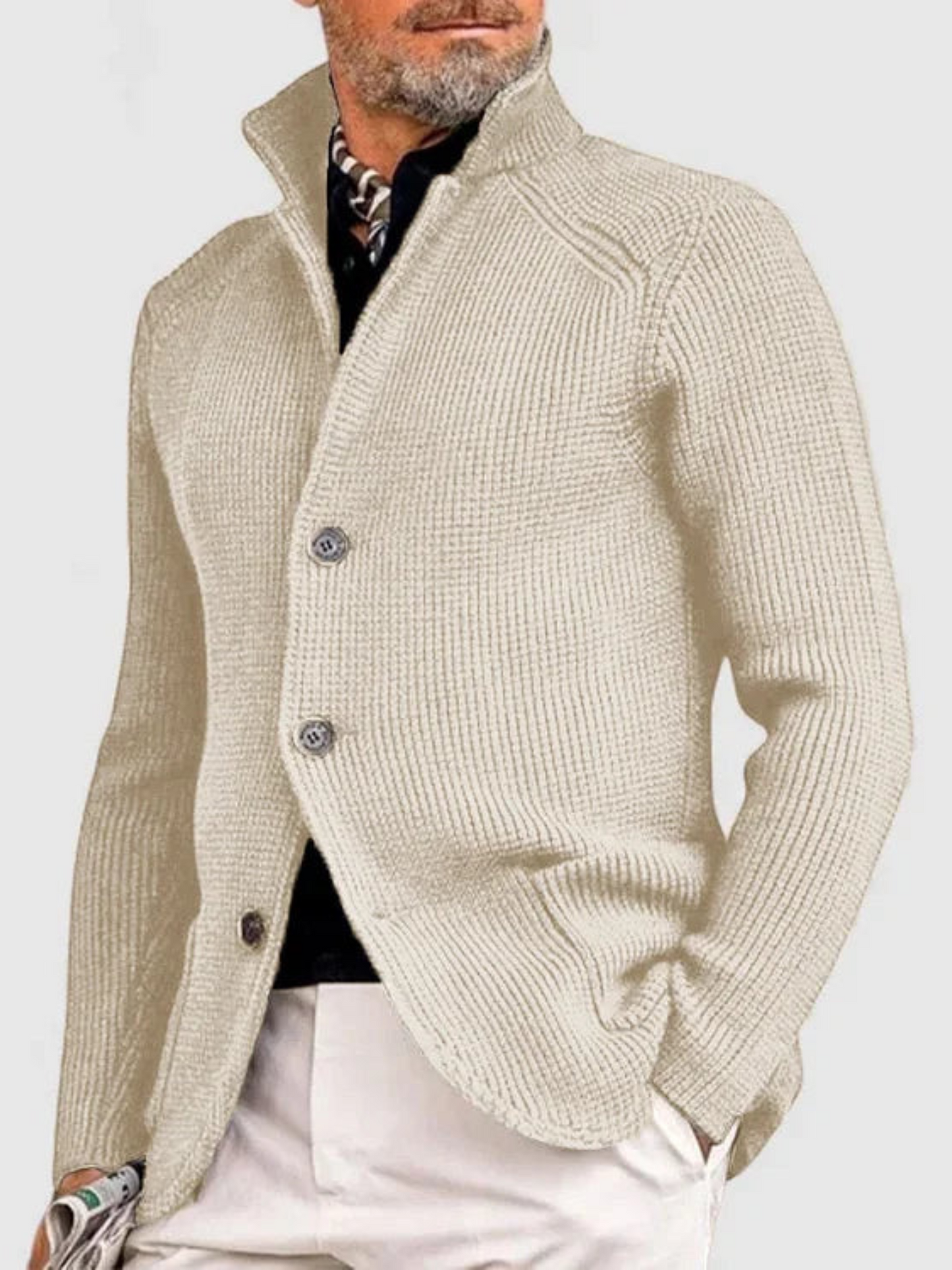 Eveloria Herren Strickjacke Hüftlänge - Eveloria