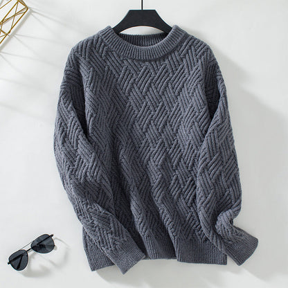 Eveloria Damen Strickpullover Lockerer Schnitt