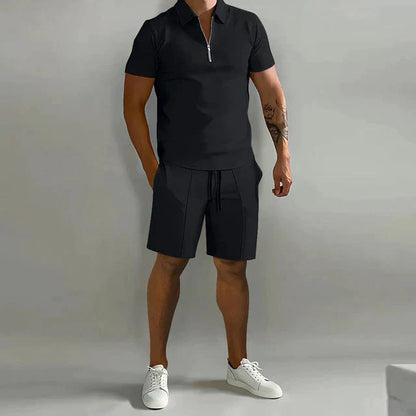 Herren Kurzarm Shorts Set Zweiteiler - Eveloria