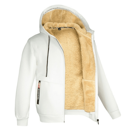 Herren Hoodie Fleece Kapuzenjacke Reißverschluss