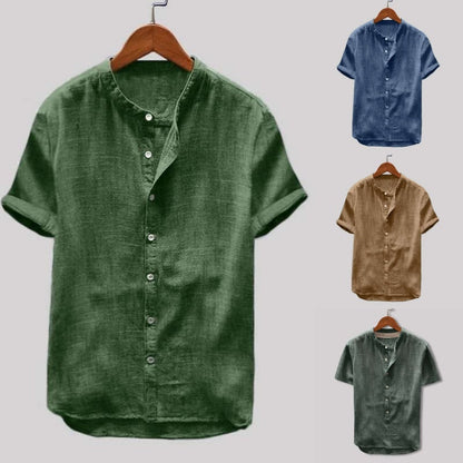 Männer Kurzarmhemd Leichtes Button-Up Sommerhemd - Eveloria