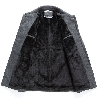 Kurzer Trenchcoat – Einreihig – Maßgeschneidert – Winter-Trenchcoat – Herrenjacke-Chaps Herrenmode