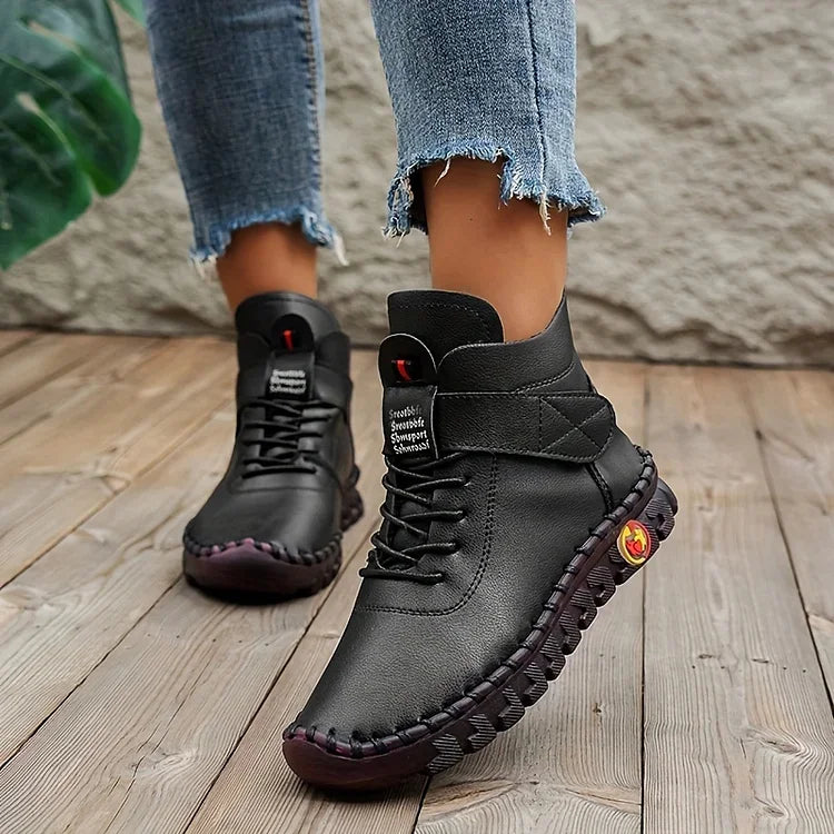 Damen Warme Winterstiefel Sneaker