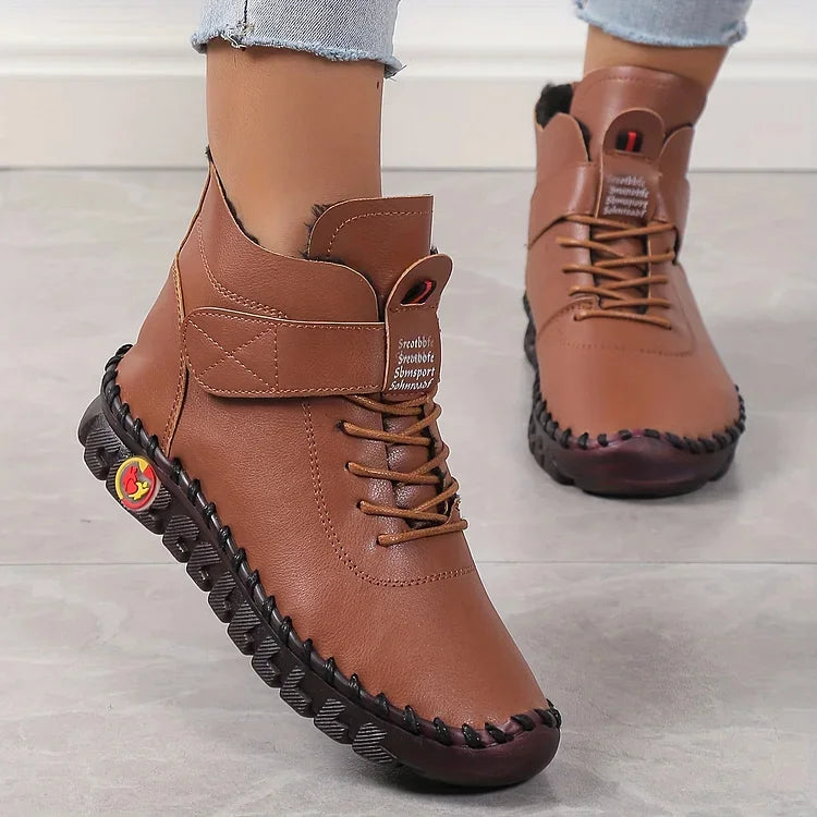 Damen Warme Winterstiefel Sneaker