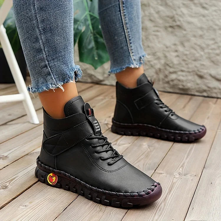 Damen Warme Winterstiefel Sneaker