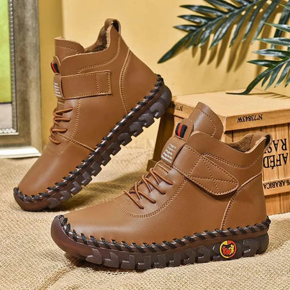 Damen Warme Winterstiefel Sneaker