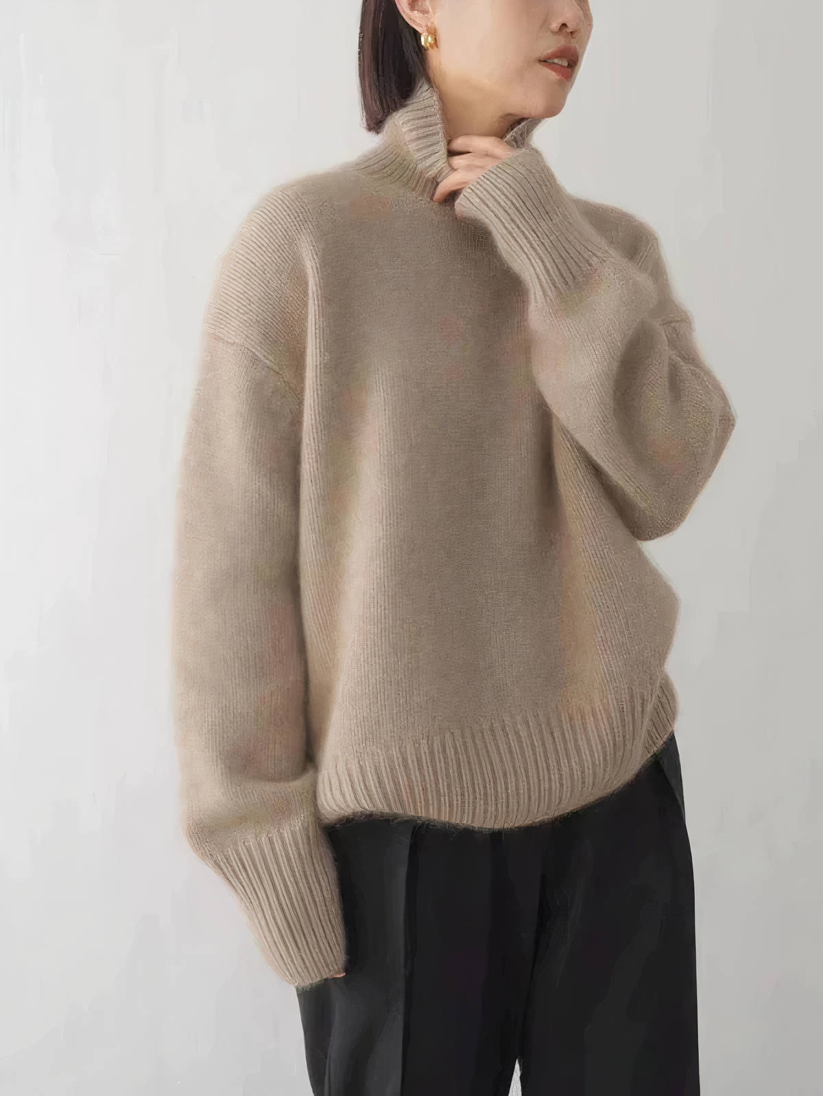 Eveloria Damen Rollkragenpullover Strick - Eveloria