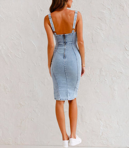 Eveloria Damen Denim MinikleidSexy wurde entfernt, da es als