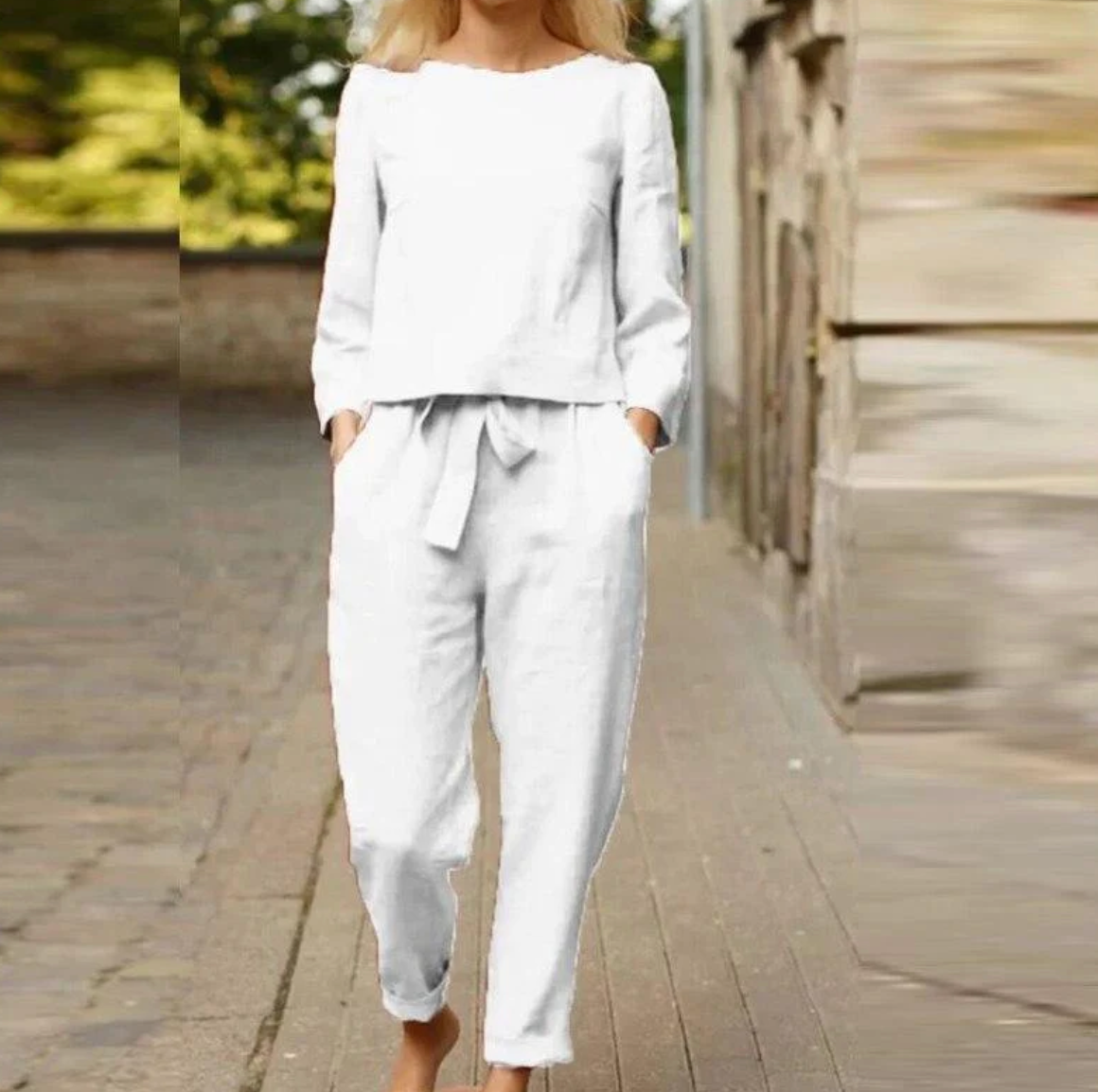 Damen Sommerkleid-Set Baumwolle