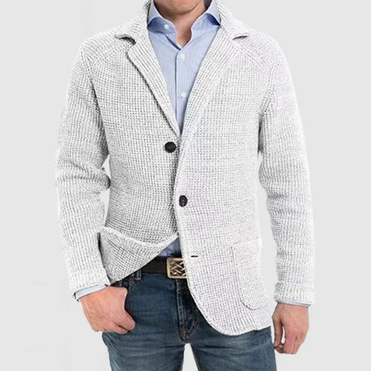 Eveloria Herren Strickblazer 2-Knopf - Eveloria