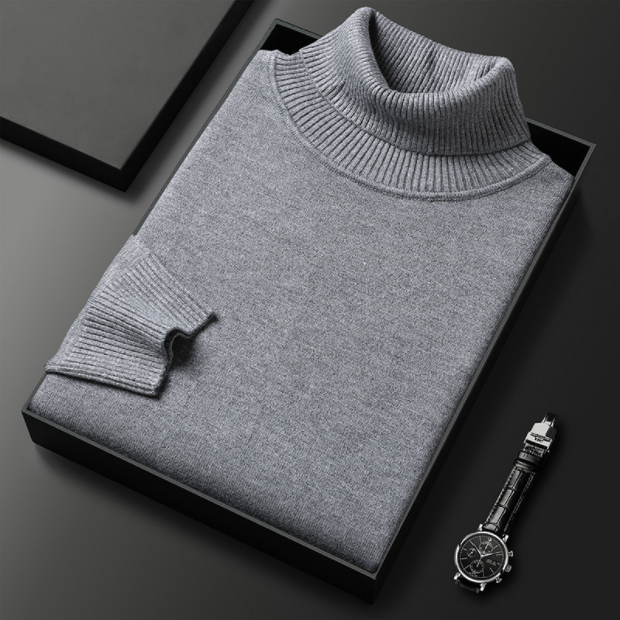Herren Rollkragenpullover Warm