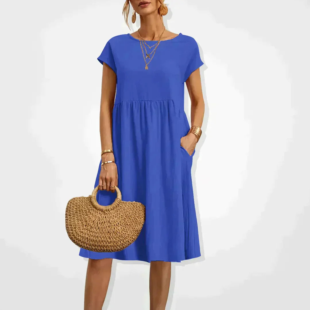 Eveloria Damen Sommerkleid Fließend Elegant