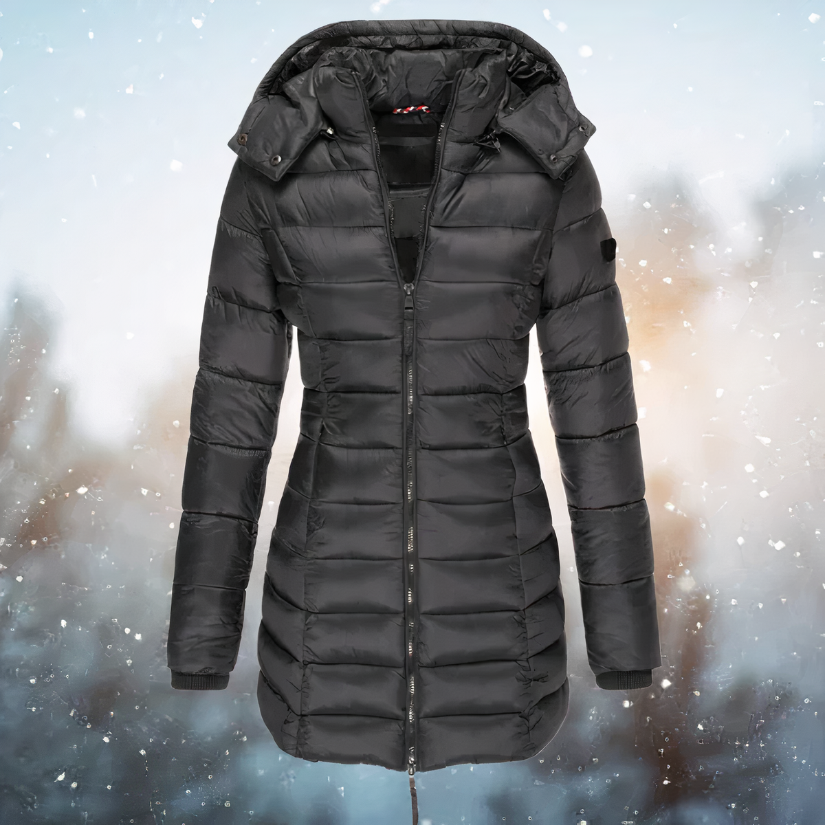 Eveloria Damen Wintermantel Geschnitten Wollstoff